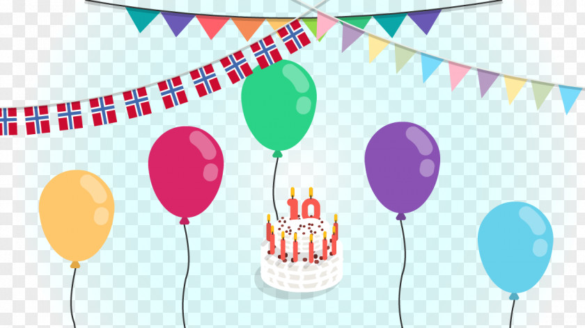 Balloon Birthday Greeting & Note Cards Mei Clip Art PNG