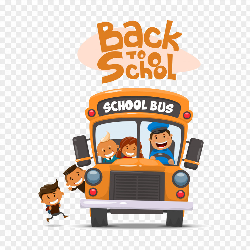 School Bus Illustration PNG