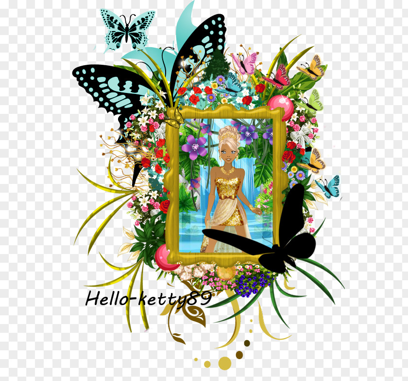 Butterfly Floral Design Fairy PNG