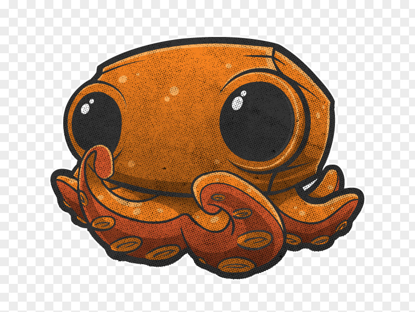 Demogorgon Octopus Cartoon Font PNG
