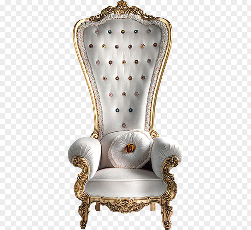 Ornate Chair Wing Furniture Couch PNG