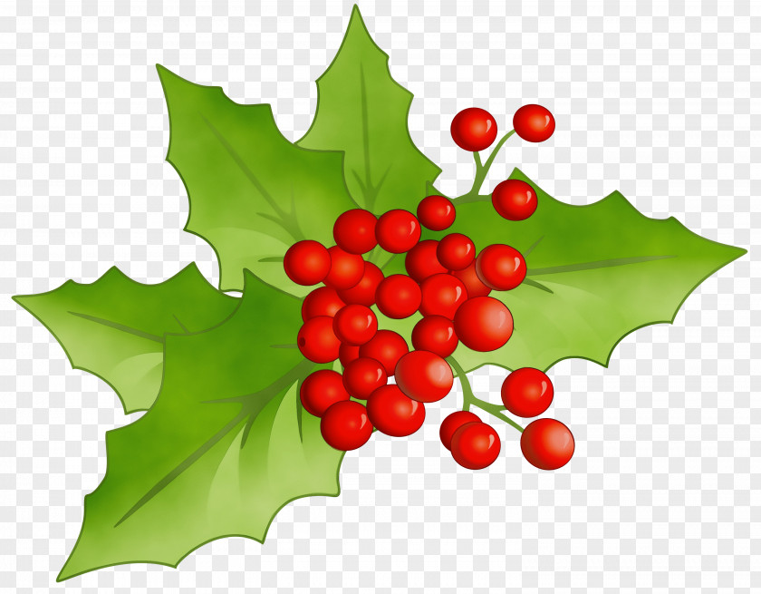 Plane Moschatel Family Watercolor Christmas Tree PNG