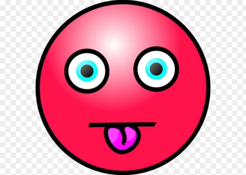 Smiley Red Face Emoticon Clip Art PNG