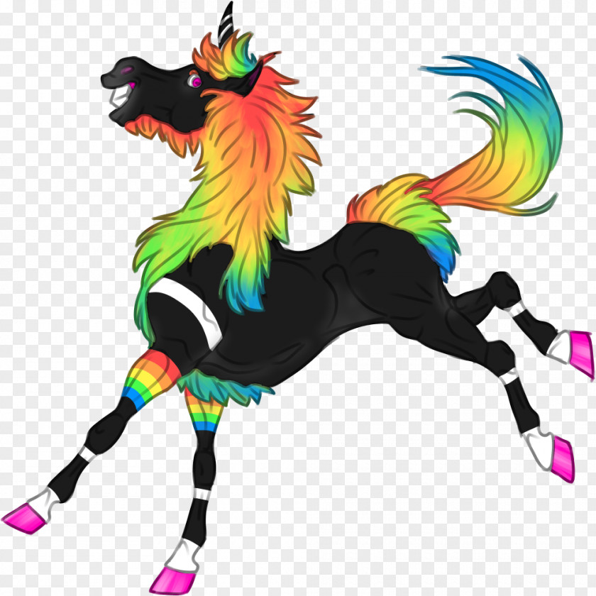 Crazy Boy Horse Legendary Creature PNG