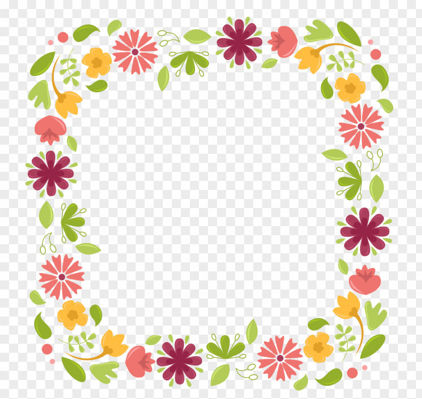 กรอบรูป Flower Microsoft PowerPoint Ppt Picture Frames PNG