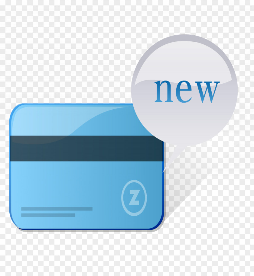 Blue Vector Bank Card Credit PNG