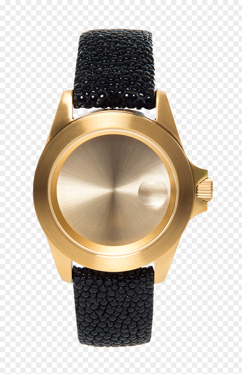 Comb Twist Watch Strap Metal Gold PNG