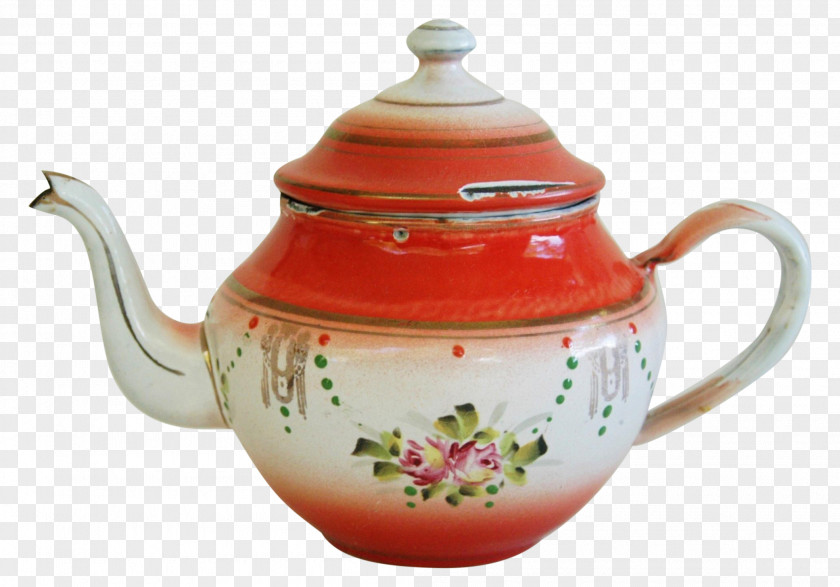 Hand Painted Teapot Coffee Pot Kettle PNG