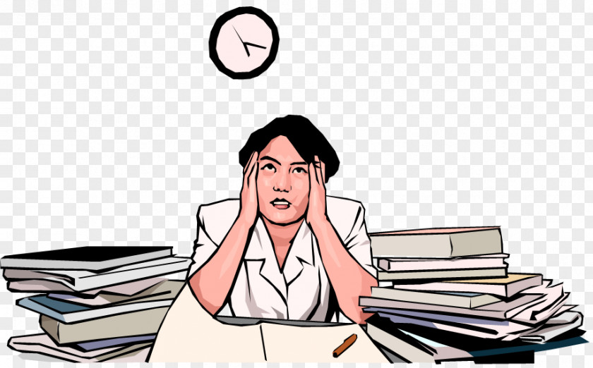 Stress Cartoon Clip Art Occupational Management Openclipart PNG