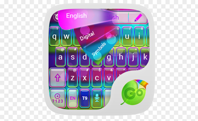Android Computer Keyboard Colors Go! PNG