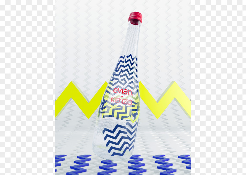 Bottle Evian Kenzo Mineral Water Fashion PNG