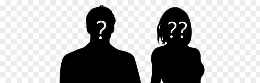 Men And Women Mysterious Figure With A Question Mark Silhouette PNG