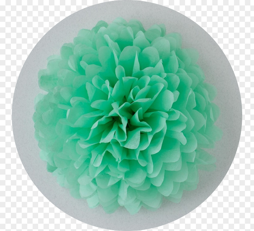 Paper Pom-pom Milkshake Piñata Blue PNG