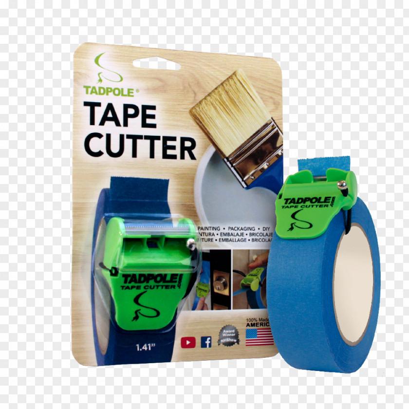 Tadpole Adhesive Tape Dispenser Box-sealing Masking Scotch PNG