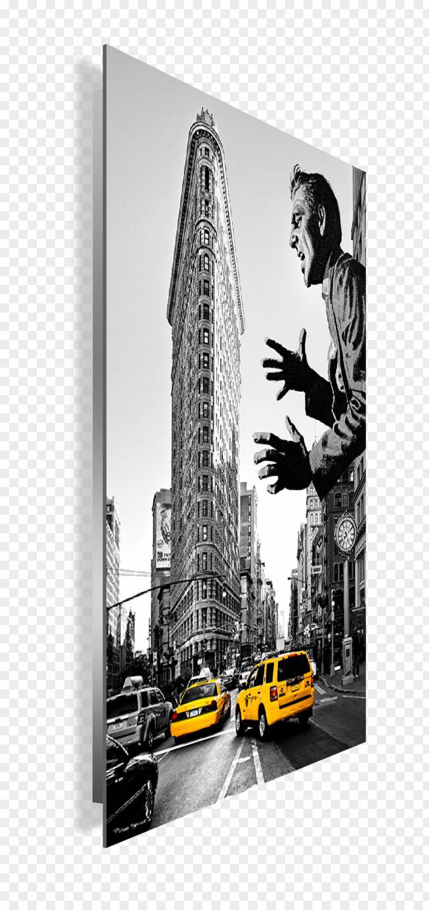 Taxi Flatiron Building Fifth Avenue Yellow Cab PNG