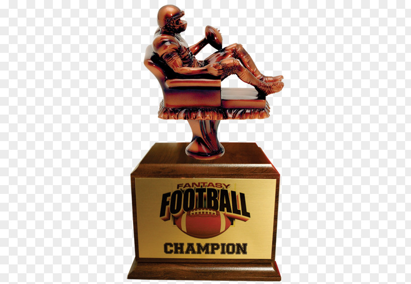 Trophy Fantasy Football American Quarterback D's Place PNG