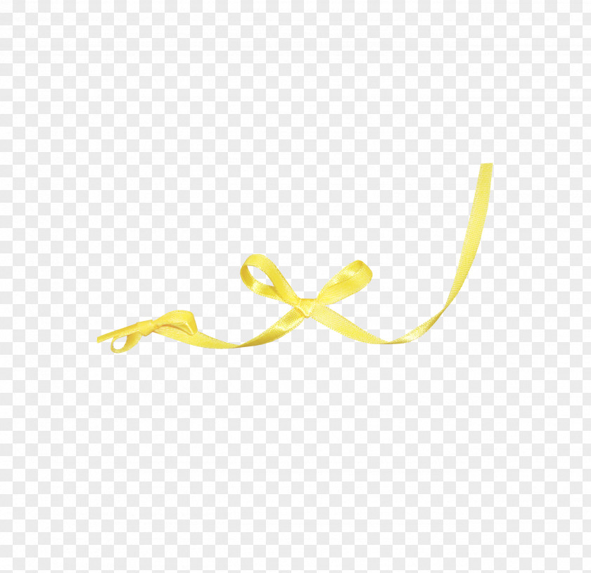 Yellow Ribbon Bow PNG