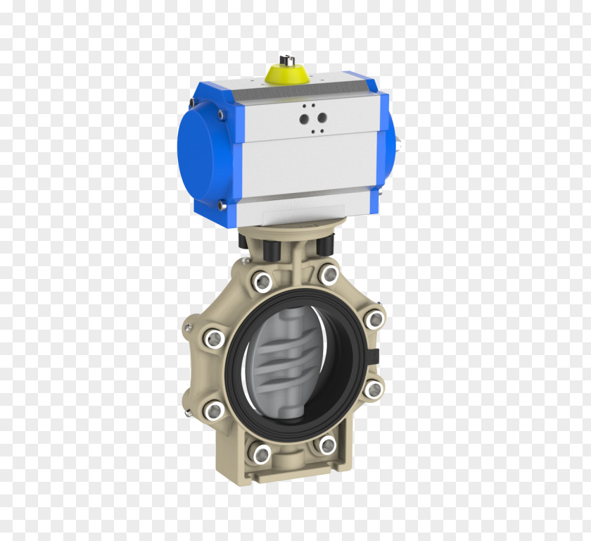Butterfly Valve Flange Solenoid Check PNG