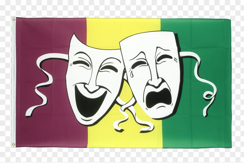 Comedy Sock And Buskin Tragedy FlagMan PNG
