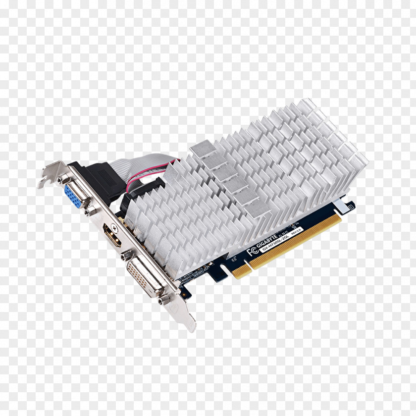 Graphics Cards & Video Adapters NVIDIA GeForce GT 730 Gigabyte Technology DDR3 SDRAM PNG