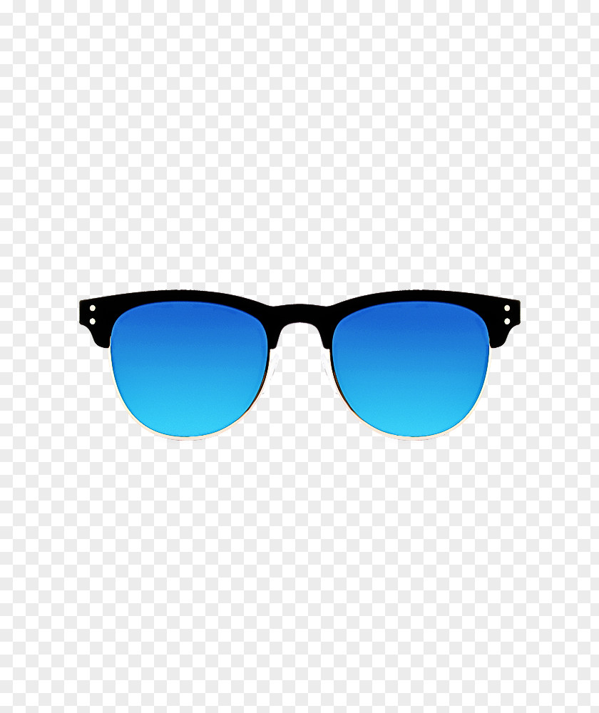 Azure Vision Care Glasses PNG