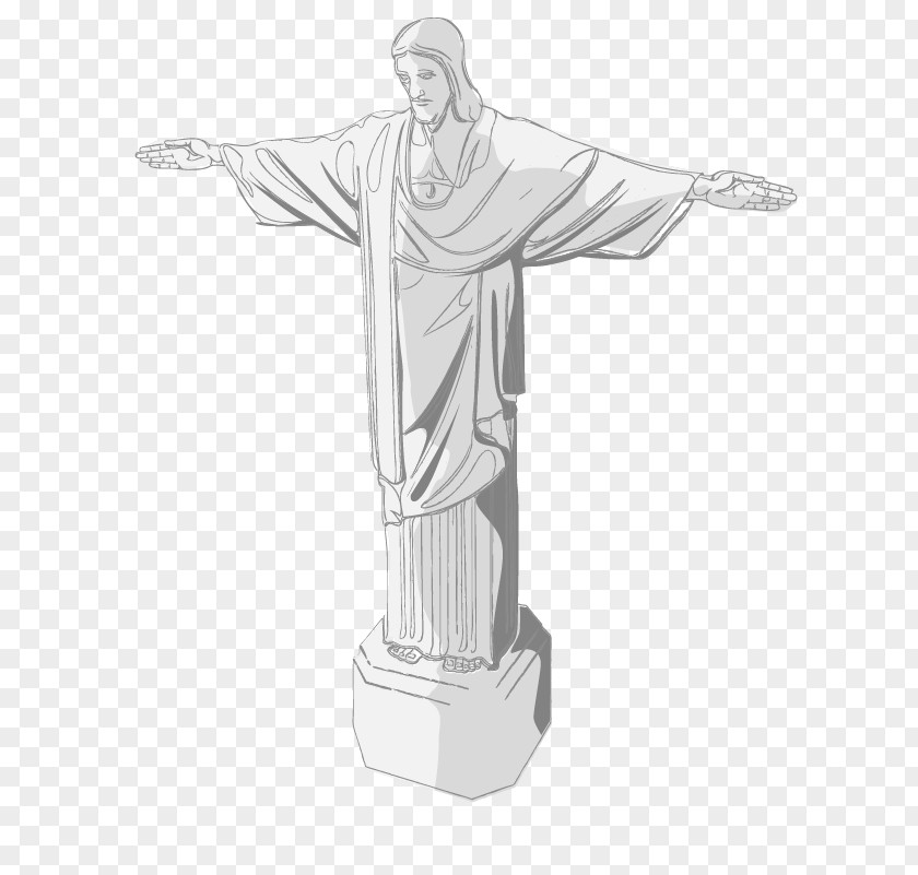 Jesus Christ The Redeemer Statue PNG