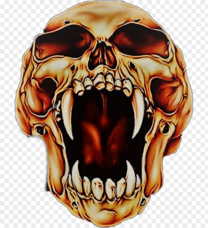 Skull Open Mouth Art Drawing Air Brushes PNG