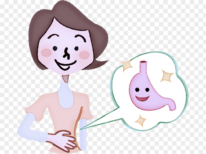 Cartoon Pink Cheek Nose Smile PNG