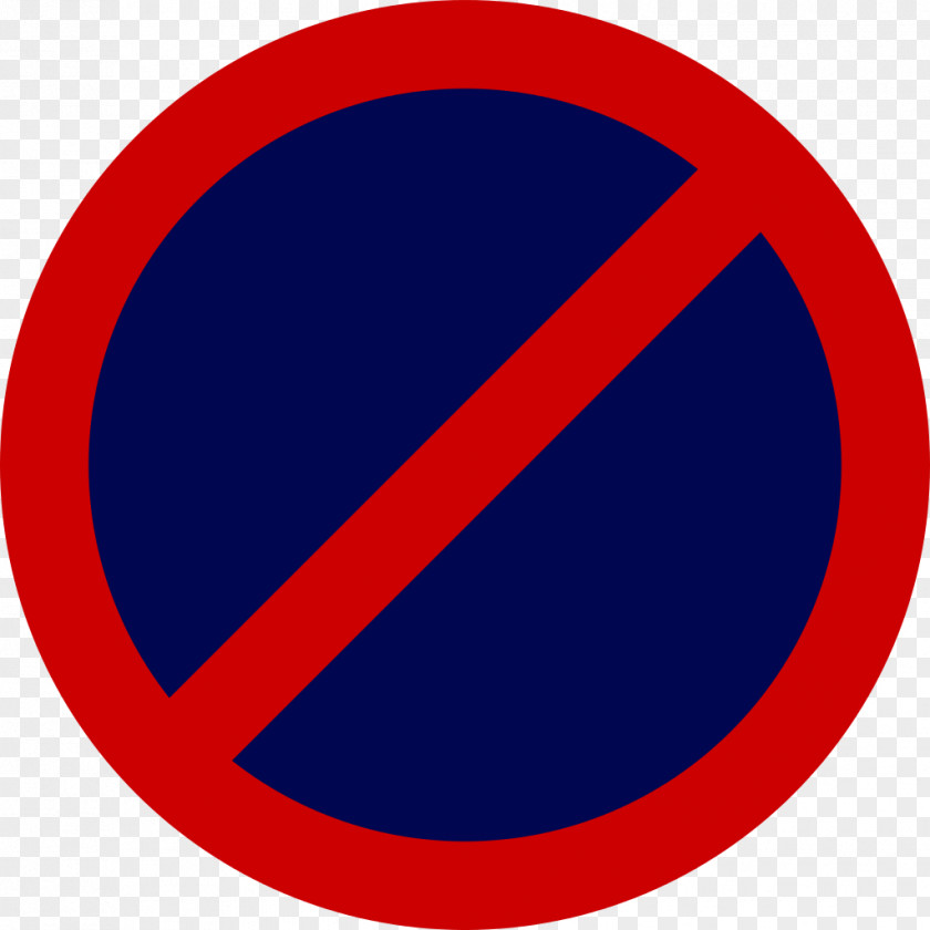 Sign Stop Circle Cobalt Blue Logo Point PNG