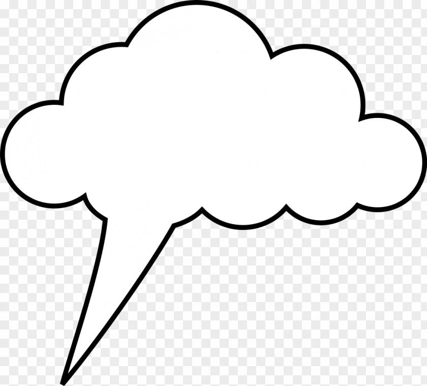 Speech Balloon Line Art Clip PNG