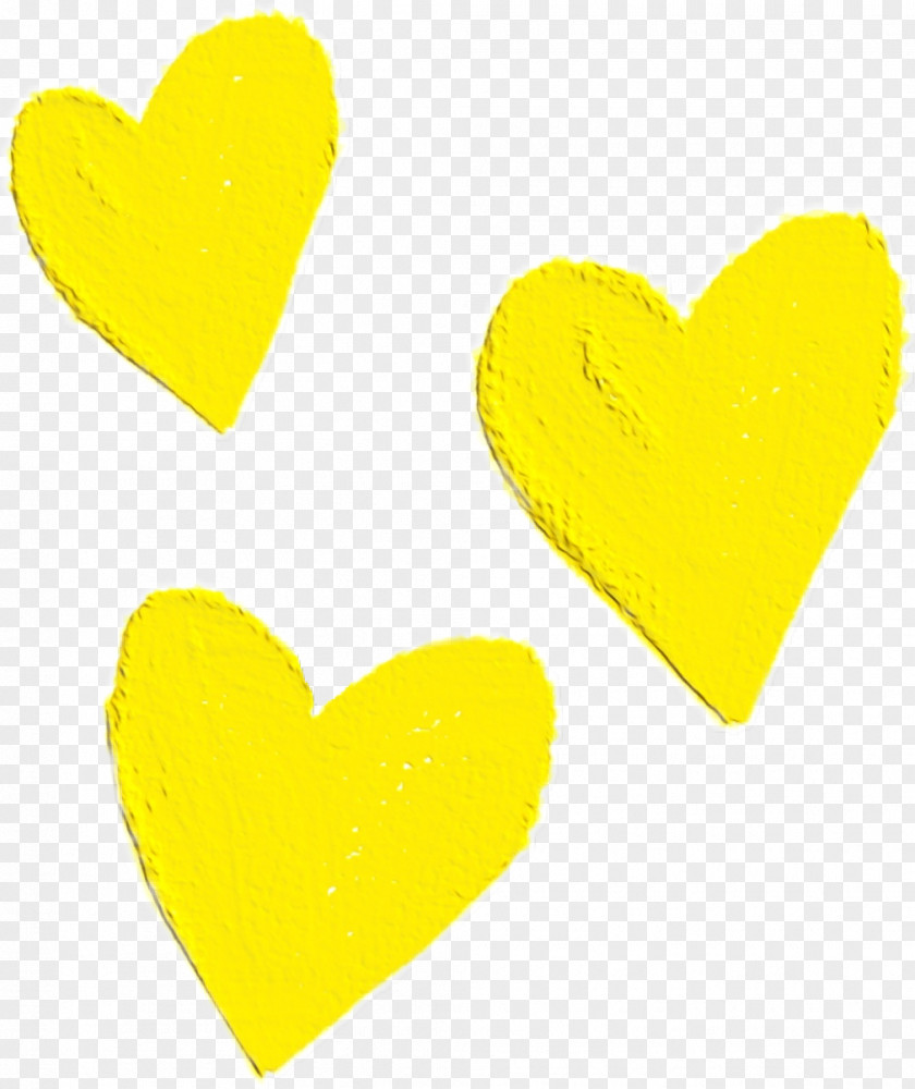 Symbol Love Heart Yellow Font PNG