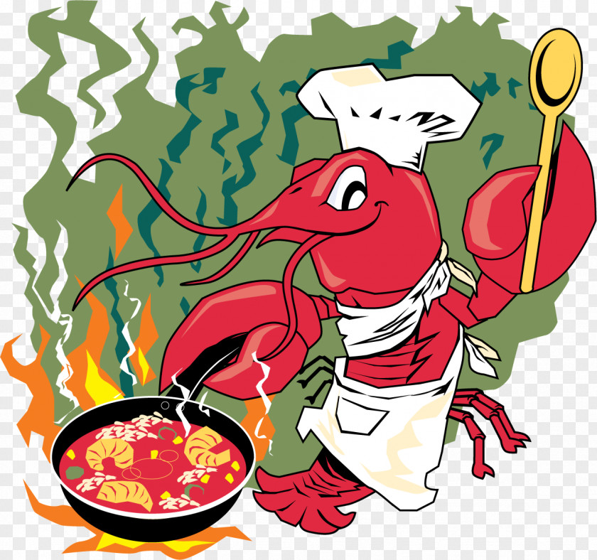Chef Lobster Gumbo Crayfish Stock Photography PNG