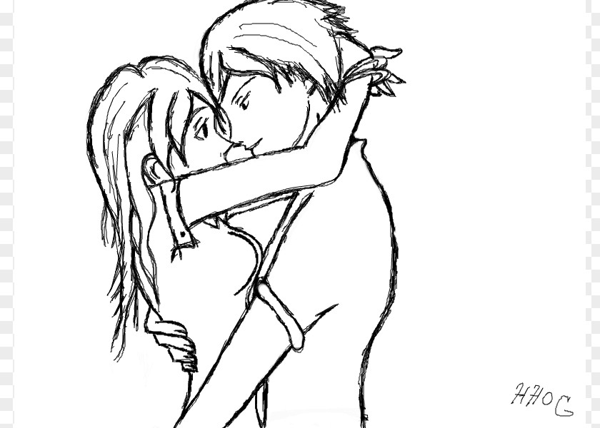 Couple Holding Hands Cartoon Drawing Love Sketch PNG
