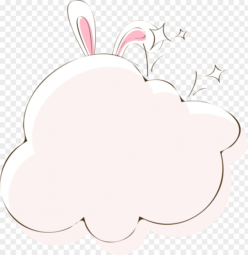 Cute Border Rabbit Adobe Illustrator Clip Art PNG