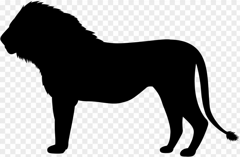 Lion Silhouette Clip Art Image PNG
