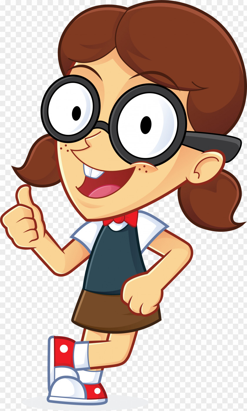 Nerd Geek Girl Cartoon PNG girl Cartoon, lean clipart PNG