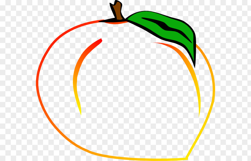 Peach Branch Circle Area Tree Yellow PNG