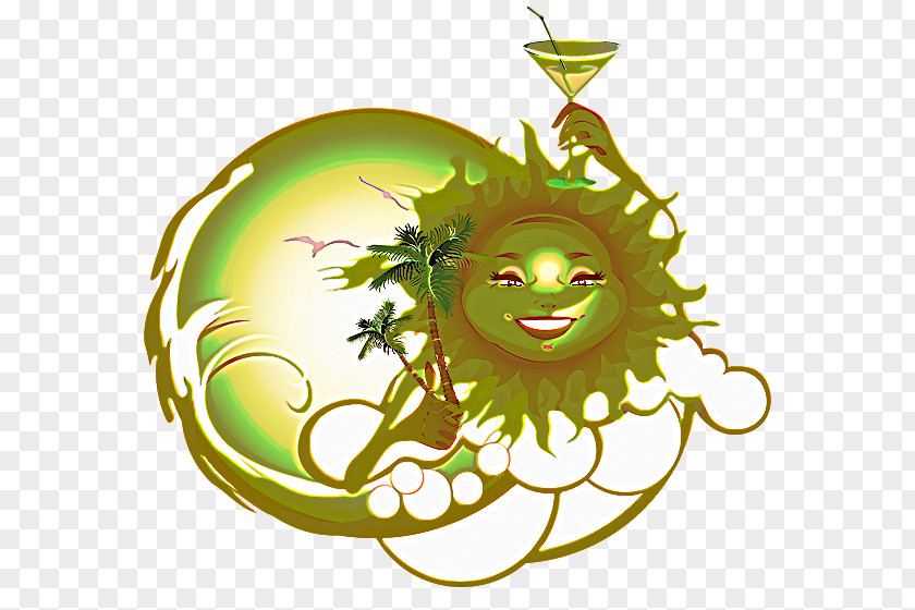 Smile Ornament Green Head Plant Fictional Character PNG