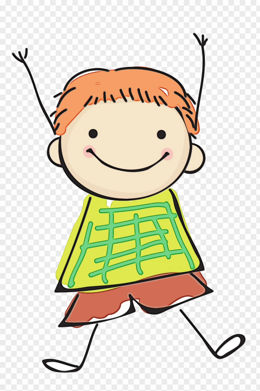 Child Pleased Cartoon Clip Art Line Cheek Happy PNG
