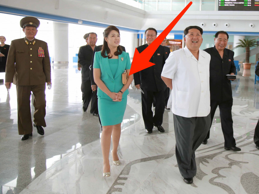 Kim Jong-un Pyongyang International Airport South Korea Korean Central News Agency Wife PNG