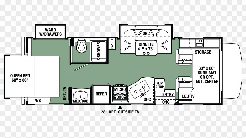 Text Floor Campervans Forest River Dinette Ray Citte RV Chassis PNG