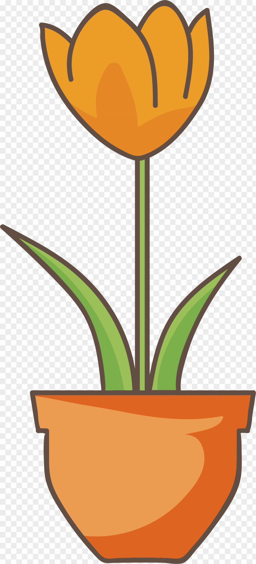 Tulip Bonsai Clip Art PNG