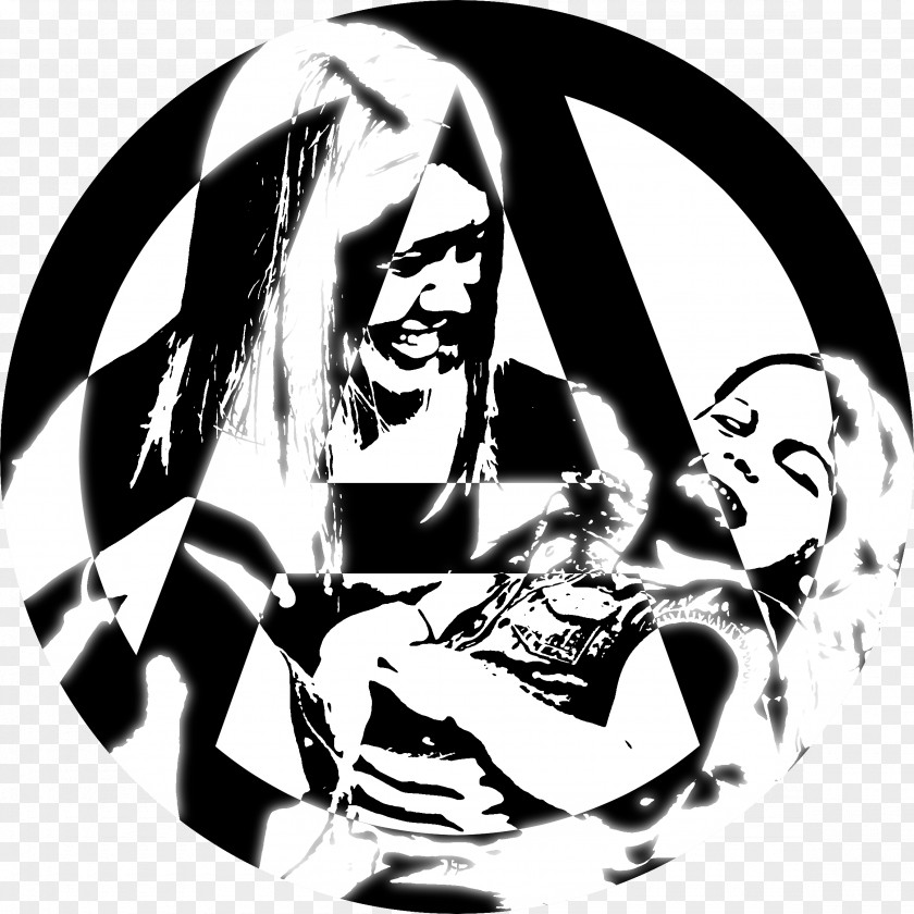 Anarchy Art Stencil Christian Anarchism Drawing PNG