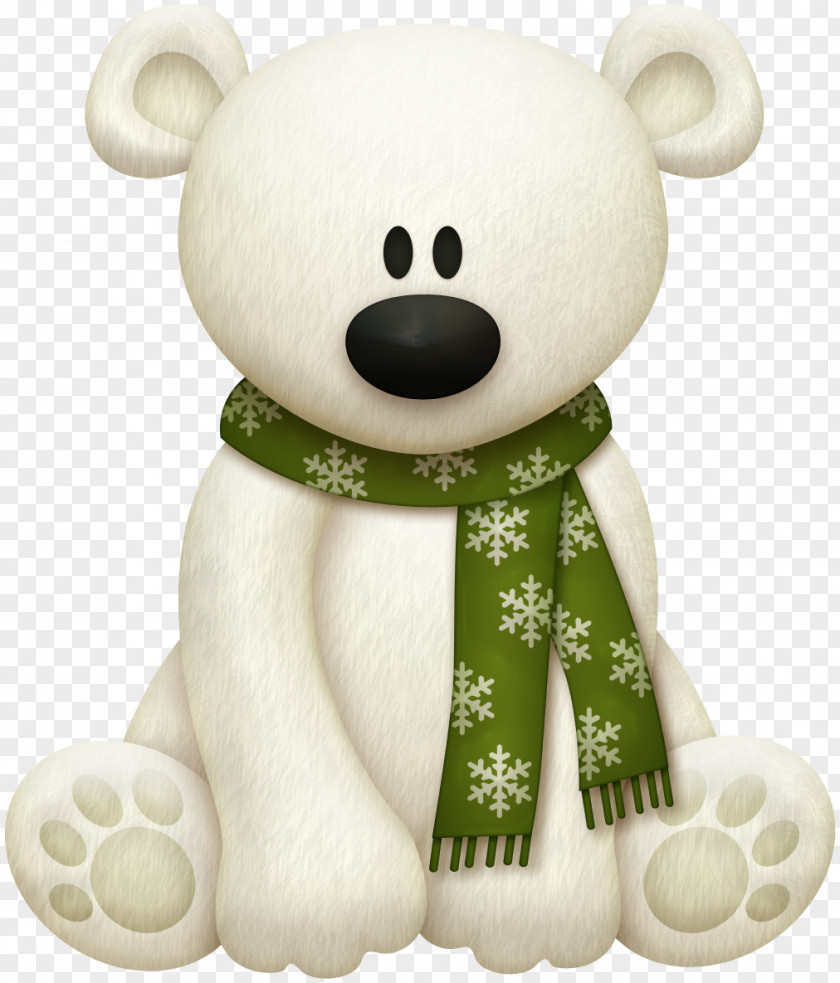 Cartoon Polar Bear Clip Art PNG