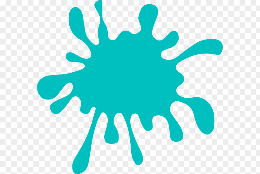 Paintball Splat Cliparts Blue-green Color Clip Art PNG