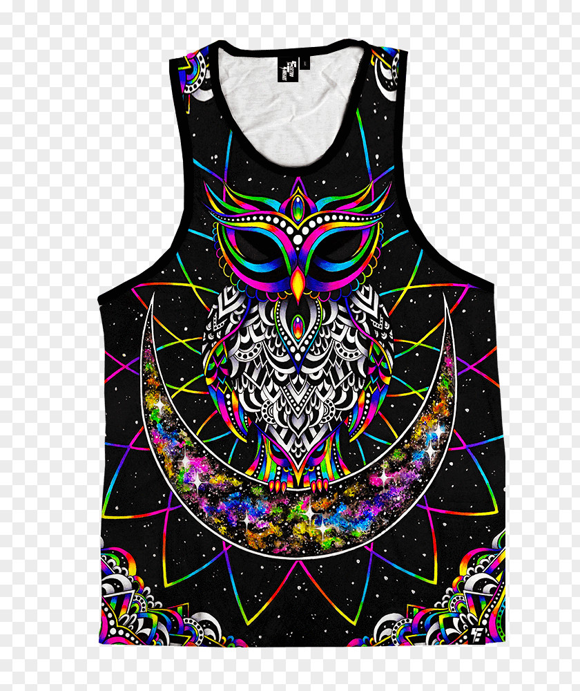 T-shirt Gilets Top Sleeveless Shirt Owl PNG