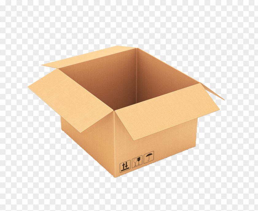 Box Paper Packaging And Labeling Yellow PNG