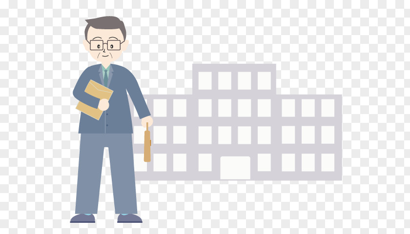 Cartoon Standing White-collar Worker Job PNG