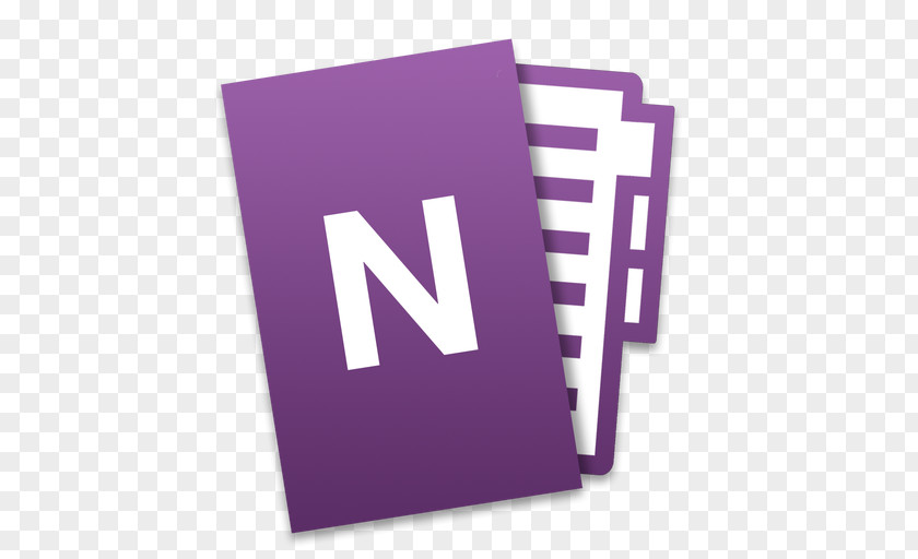 OneNote Purple Text Brand PNG