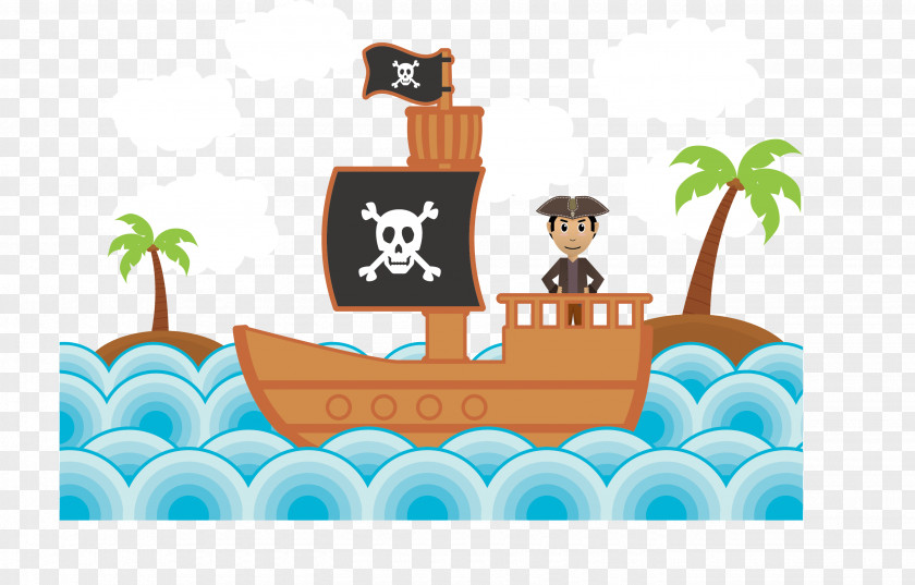 Pirate Vector Illustration PNG